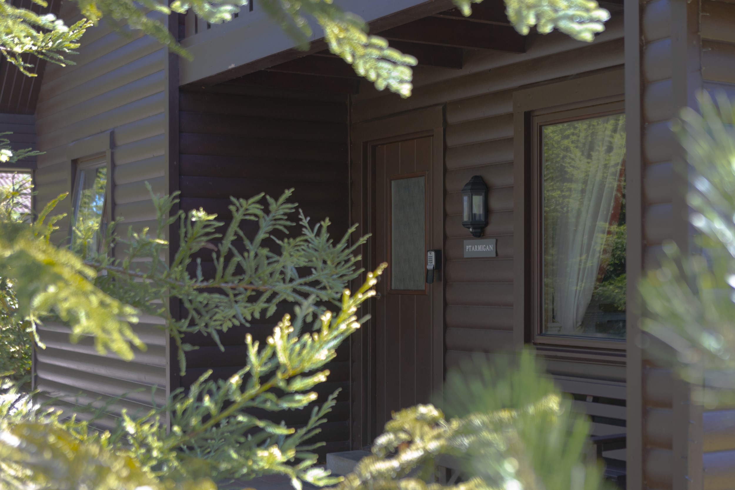 Ptarmigan Luxury Lodge front door